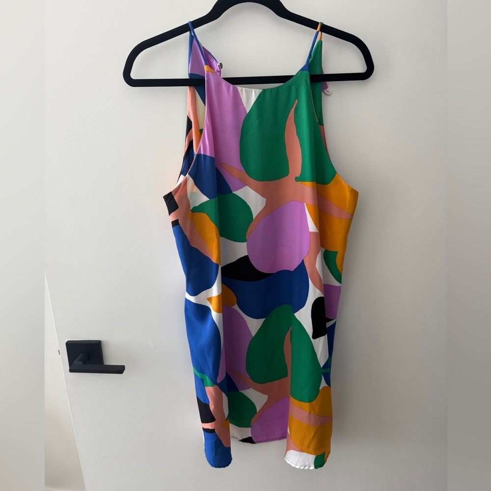 Colorful Abstract Print Women's Dress
